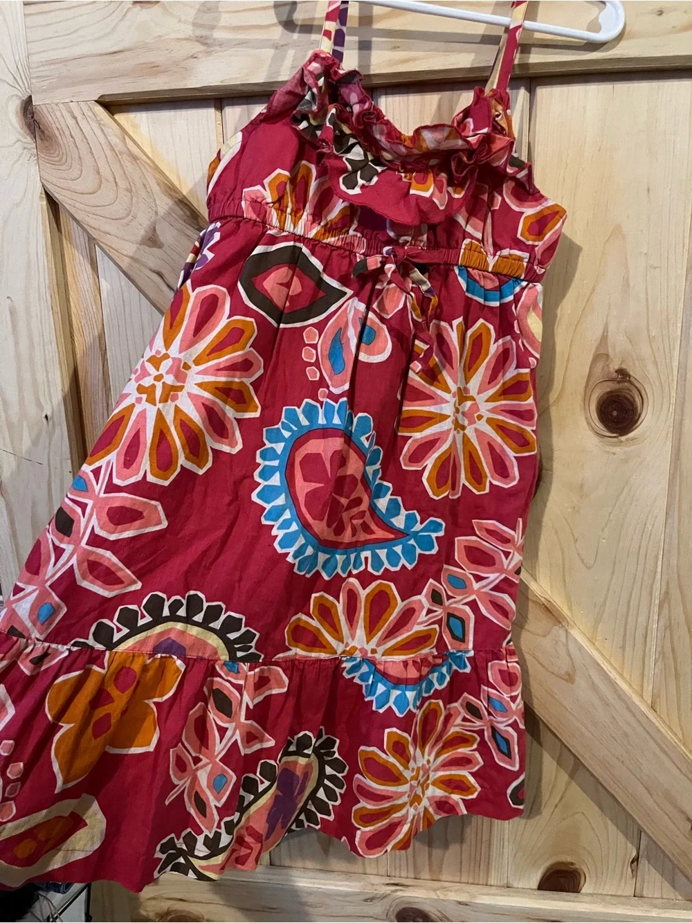 Old Navy Linen Cotton Floral Dress